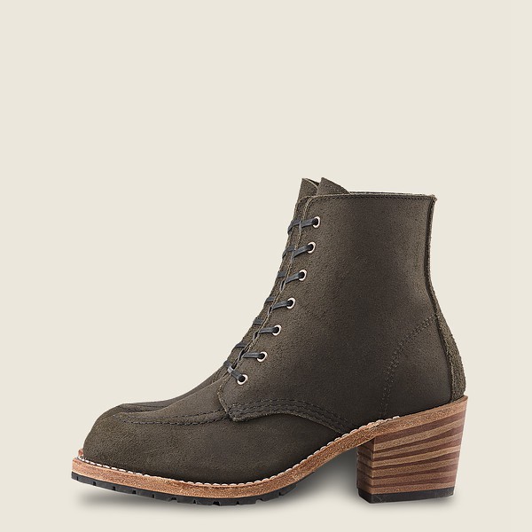 Red Wing Heritage Bot Bayan - Clara - Heeled Acampo Deri - Koyu Gri - 67QCMFVAS